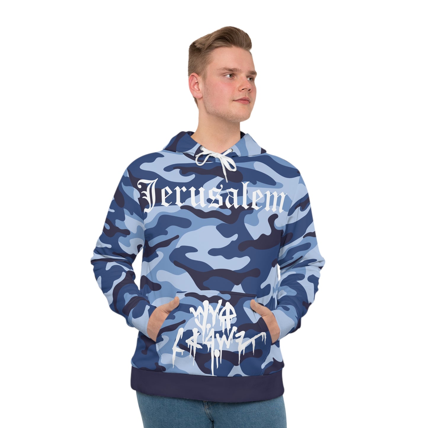 JERUSALEM HOODIE (NAVY CAMO)
