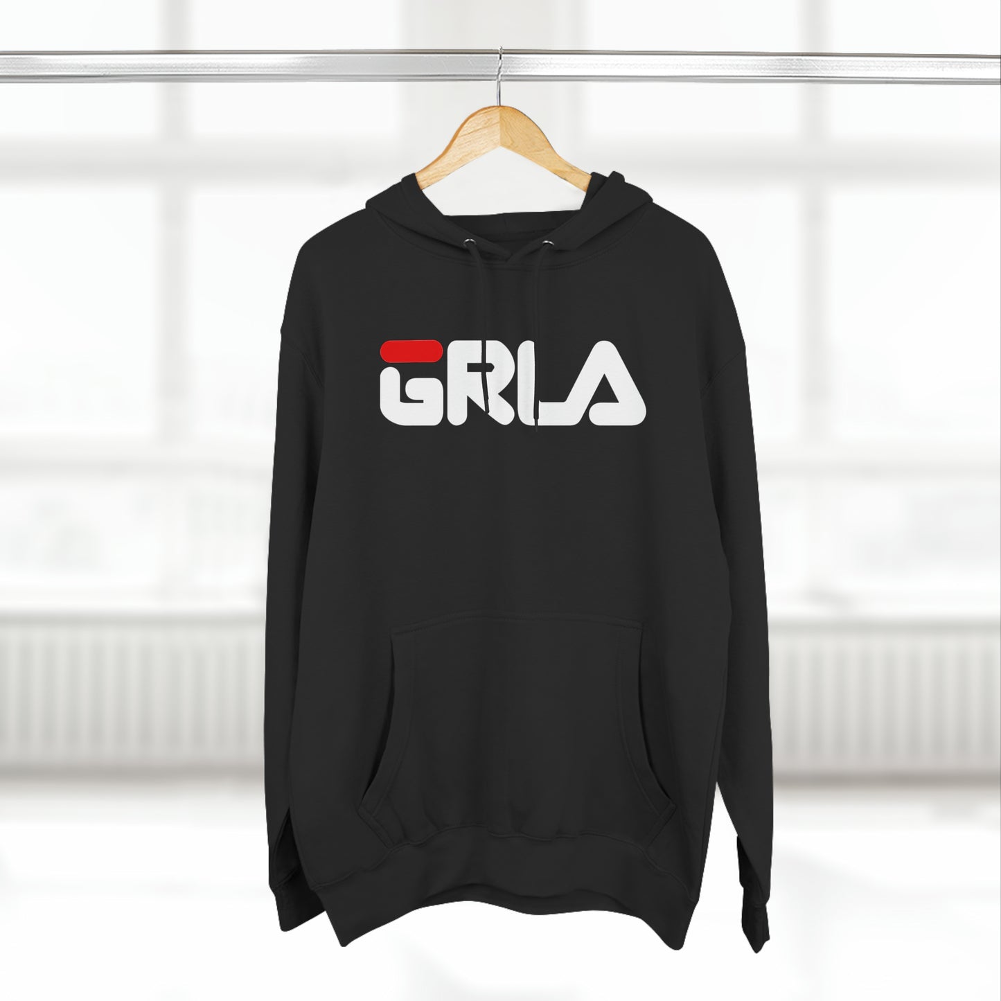 GRLA HOODIE (RED STRIPE)