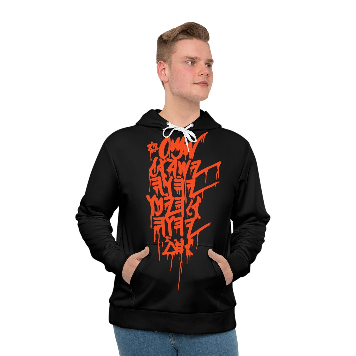 SHAMI HOODIE (BLACK/ORANGE)