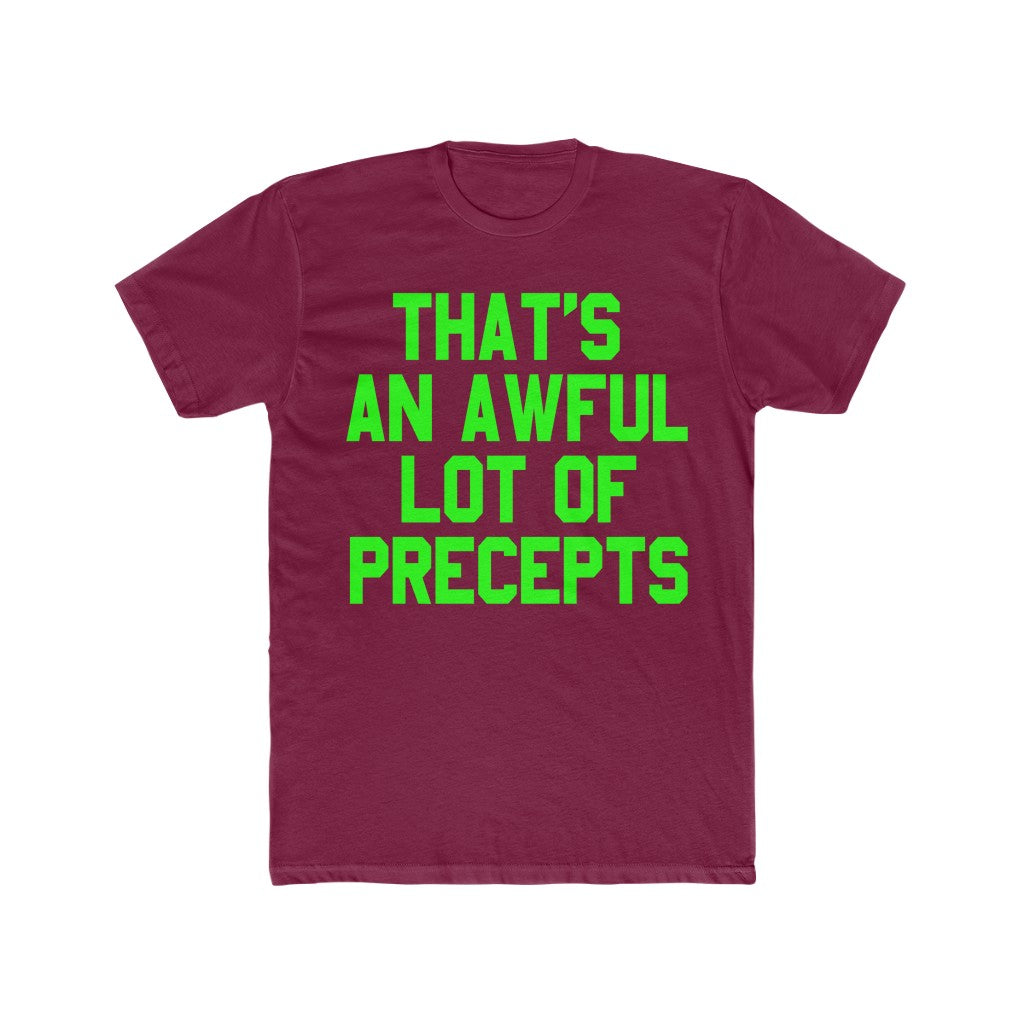 AWFUL LOTTA PRECEPTS TEE (NEON)