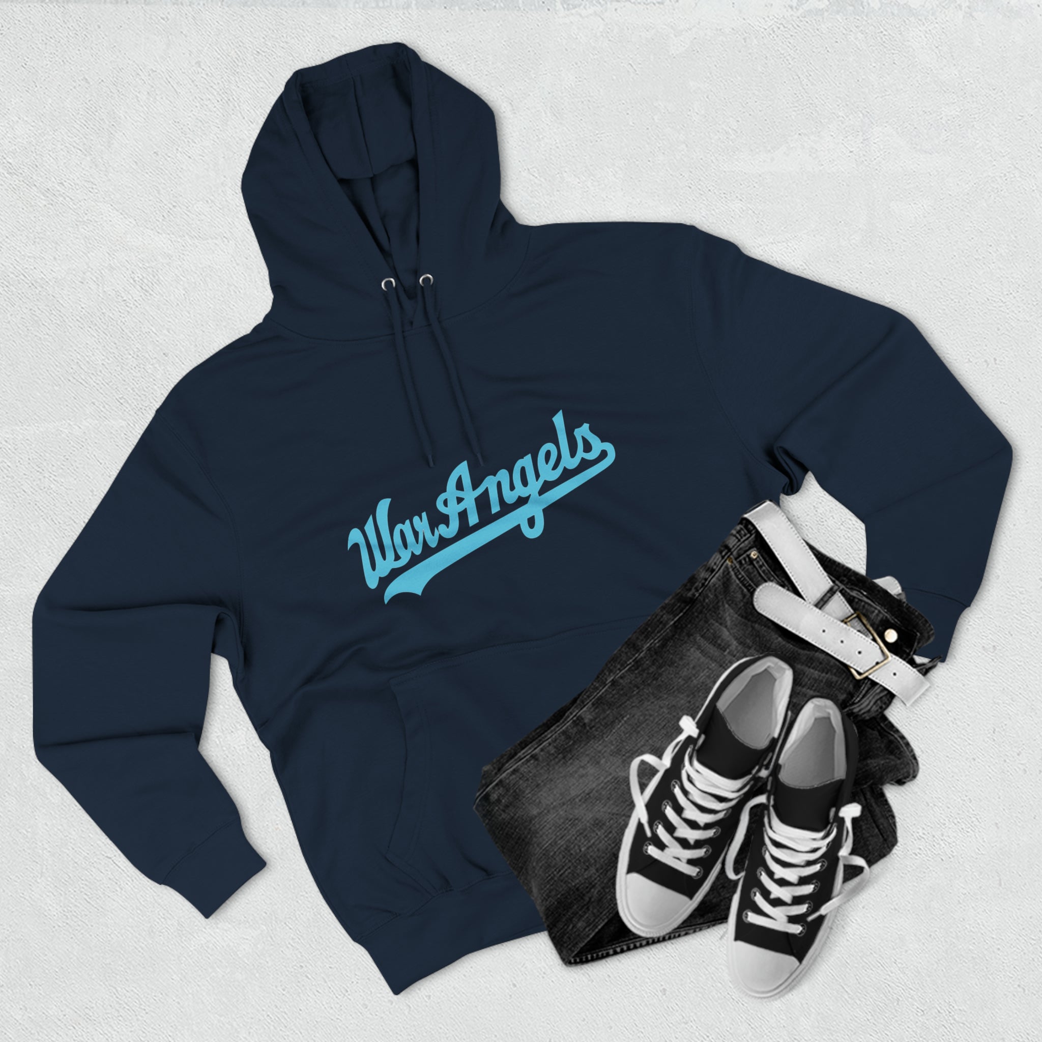 WAR ANGELS HOODIE (POWDER BLUE)