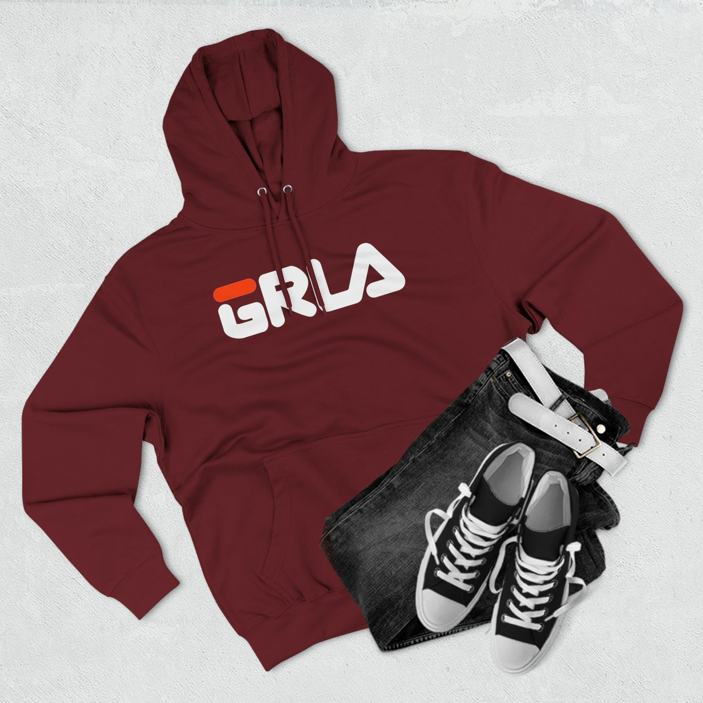 GRLA HOODIE (ORANGE STRIPE)