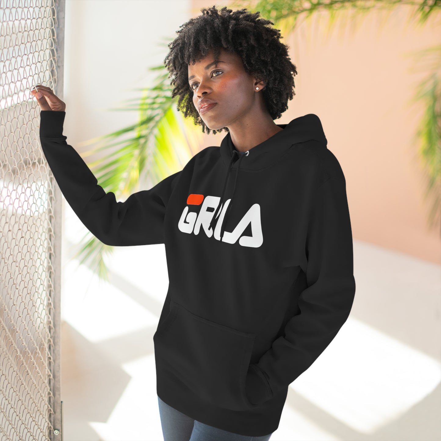 GRLA HOODIE (ORANGE STRIPE)