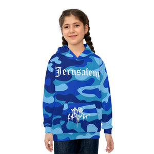 KIDS JERUSALEM HOODIE (ROYAL CAMO)