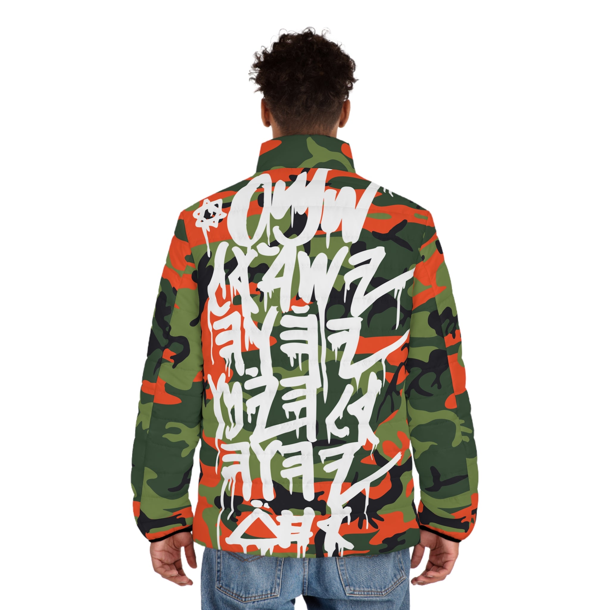 JERUSALEM CAMO JACKET (ORANGE/GREEN CAMO)