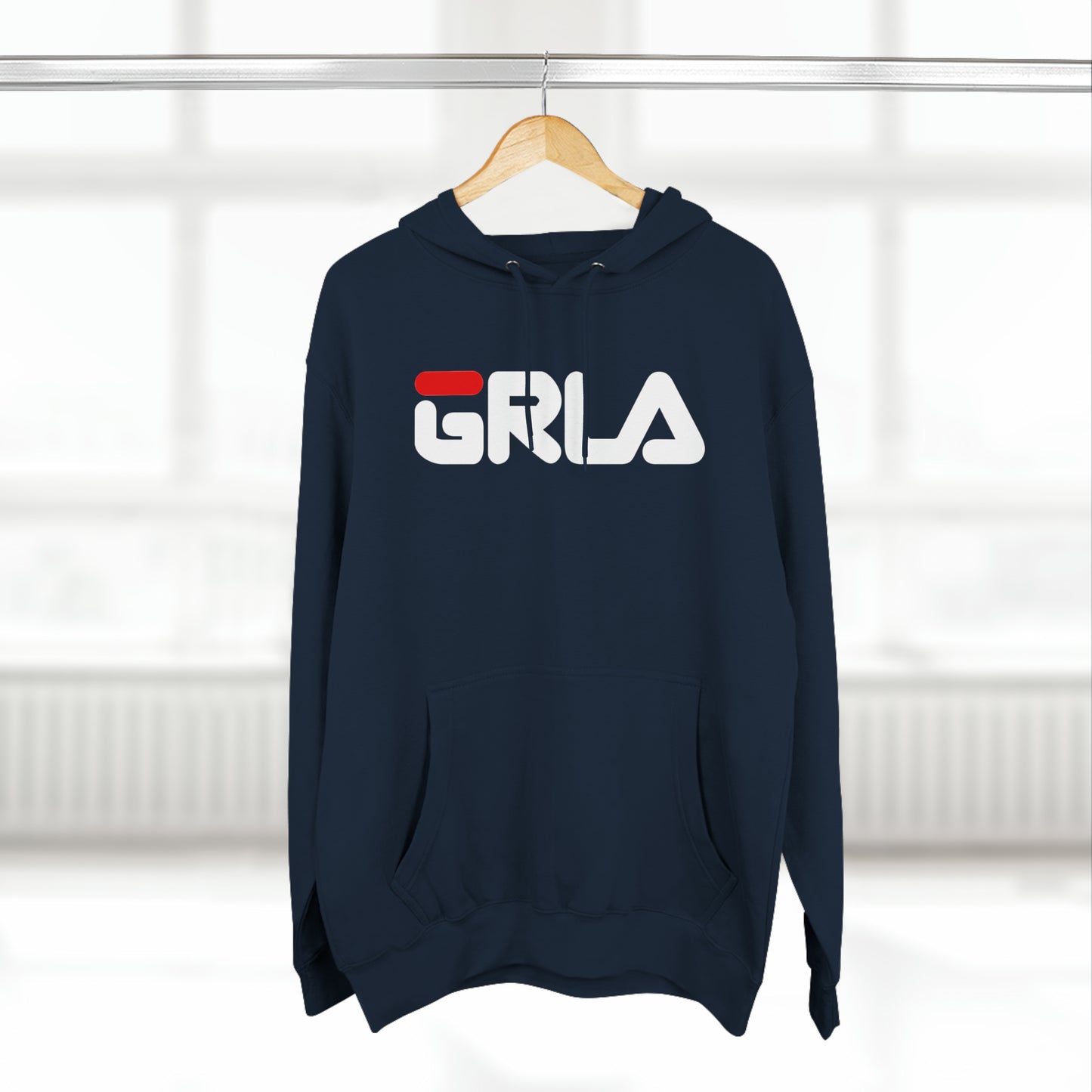GRLA HOODIE (RED STRIPE)