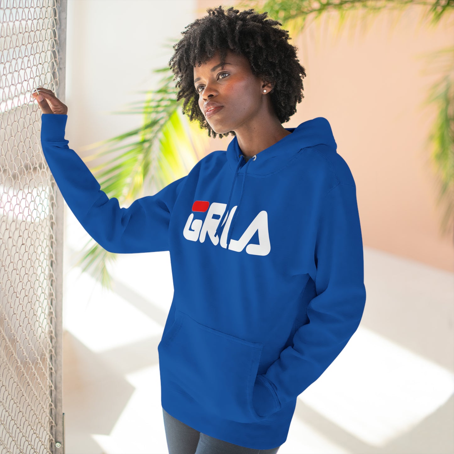 GRLA HOODIE (RED STRIPE)