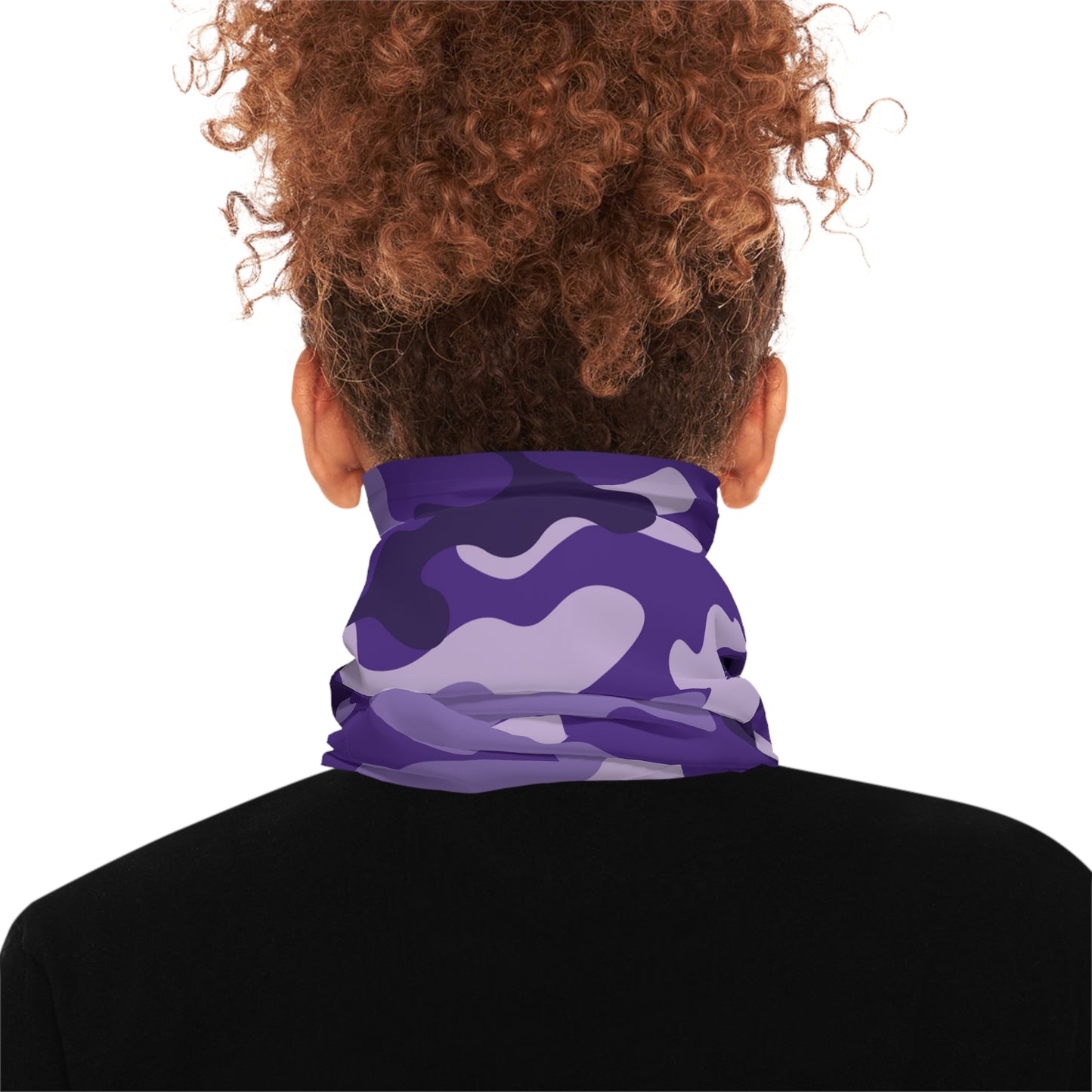 PURPLE CAMO FACE MASK