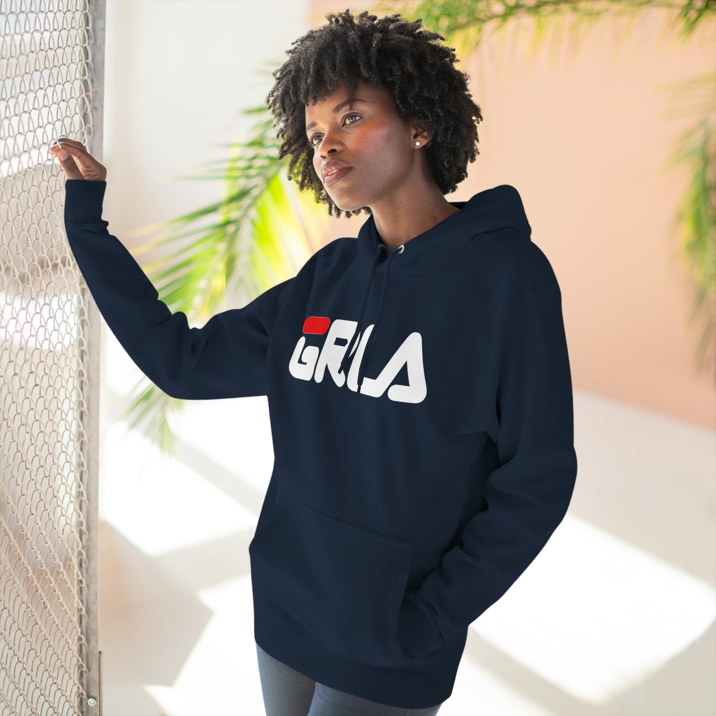 GRLA HOODIE (RED STRIPE)