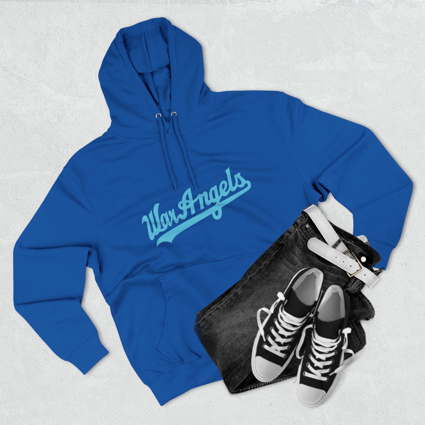 WAR ANGELS HOODIE (POWDER BLUE)