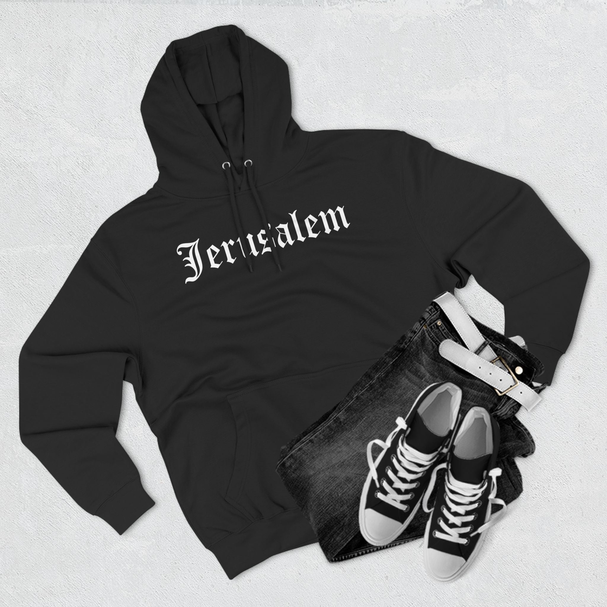 JERUSALEM OLD ENGLISH HOODIE