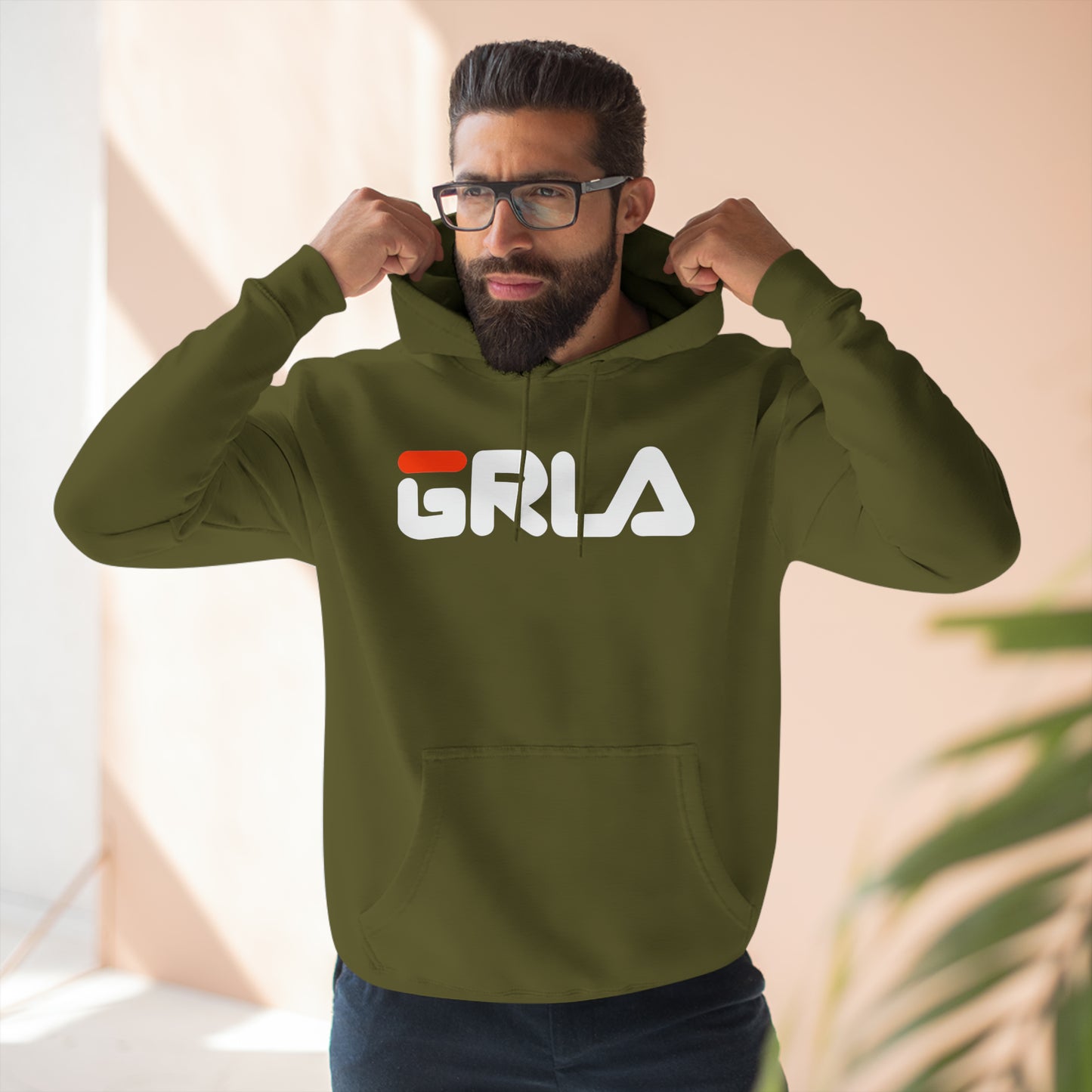 GRLA HOODIE (ORANGE STRIPE)