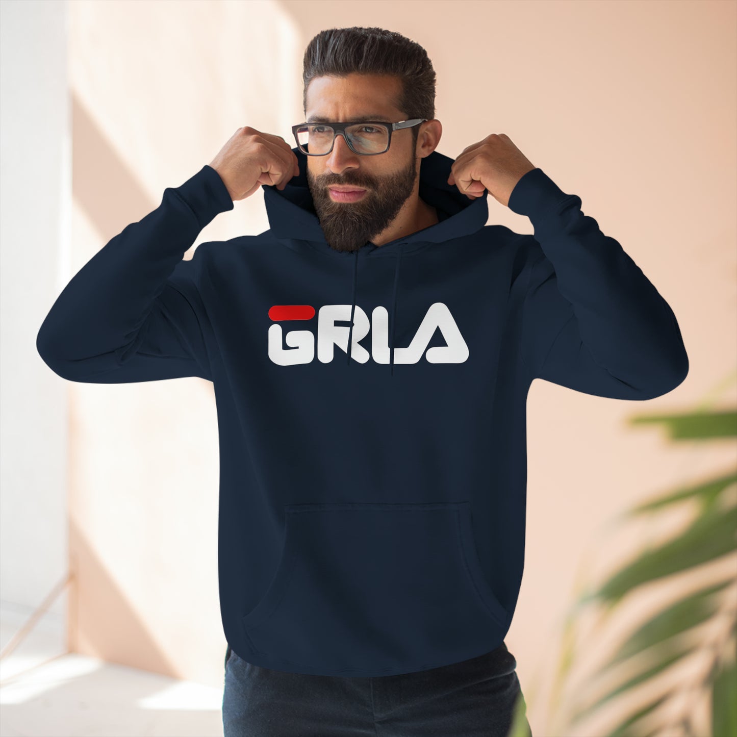 GRLA HOODIE (RED STRIPE)