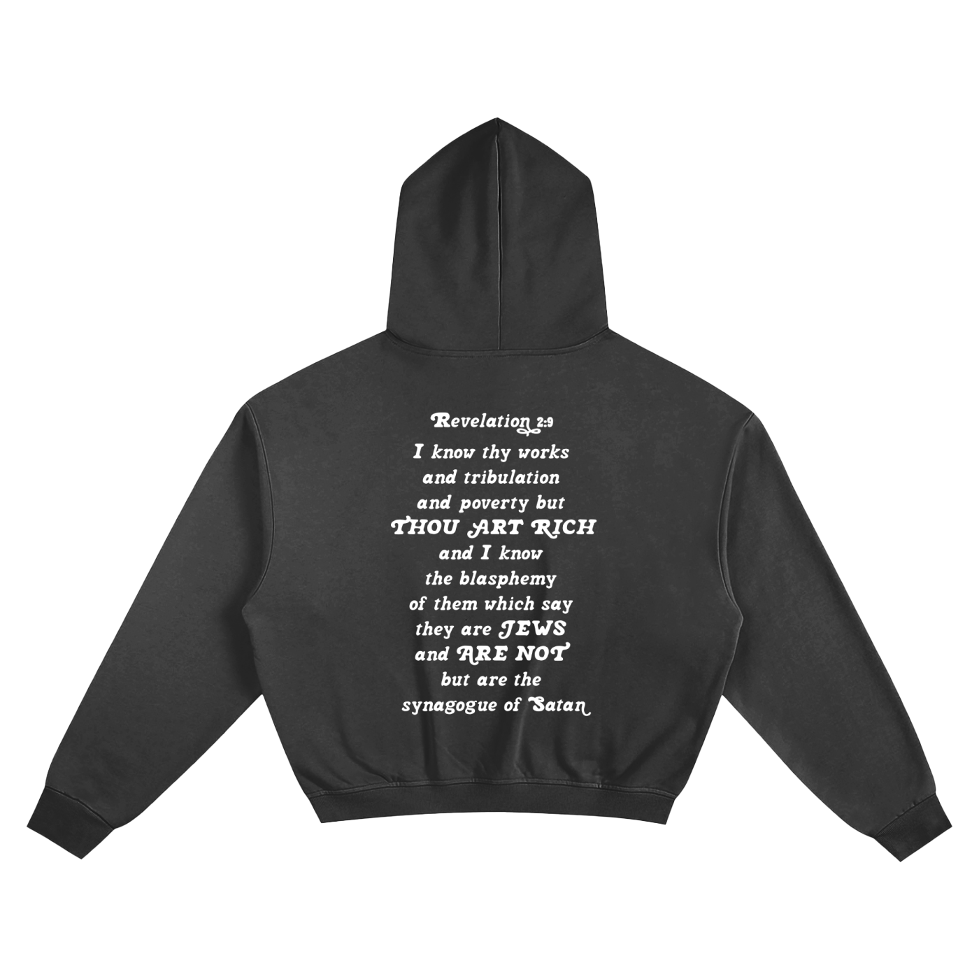 THOU ART RICH BOXY HOODIE