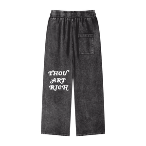 Thou Art Rich (Acid Wash Oversize Sweats)