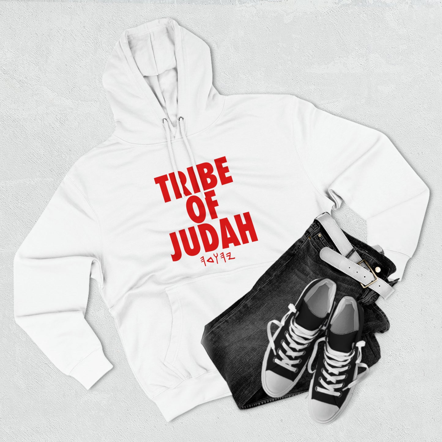 TRIBE OF JUDAH HOODIE RED (MULTI COLORS)