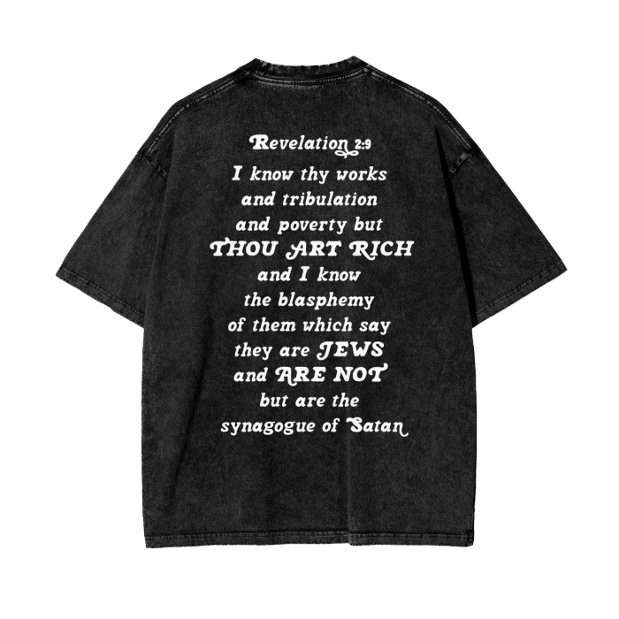 Thou Art Rich (Acid Wash Oversize Tee)