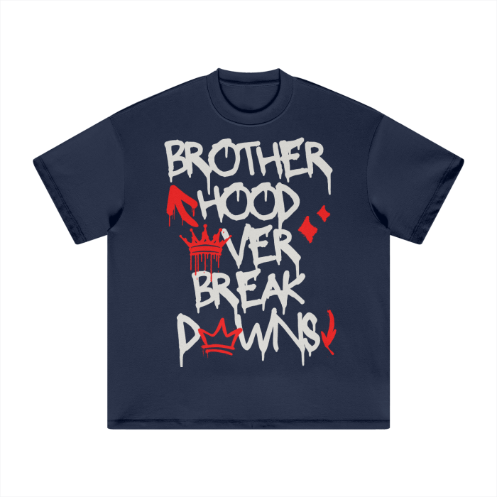 BROTHERHOOD OVER BREAKDOWNS HEAVYWEIGHT TEE (RED)
