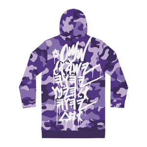 JERUSALEM HOODIE DRESS (PURPLE CAMO)