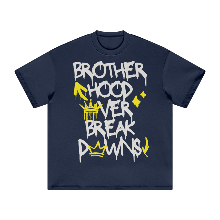 BROTHERHOOD OVER BREAKDOWNS HEAVYWEIGHT TEE (YELLOW)