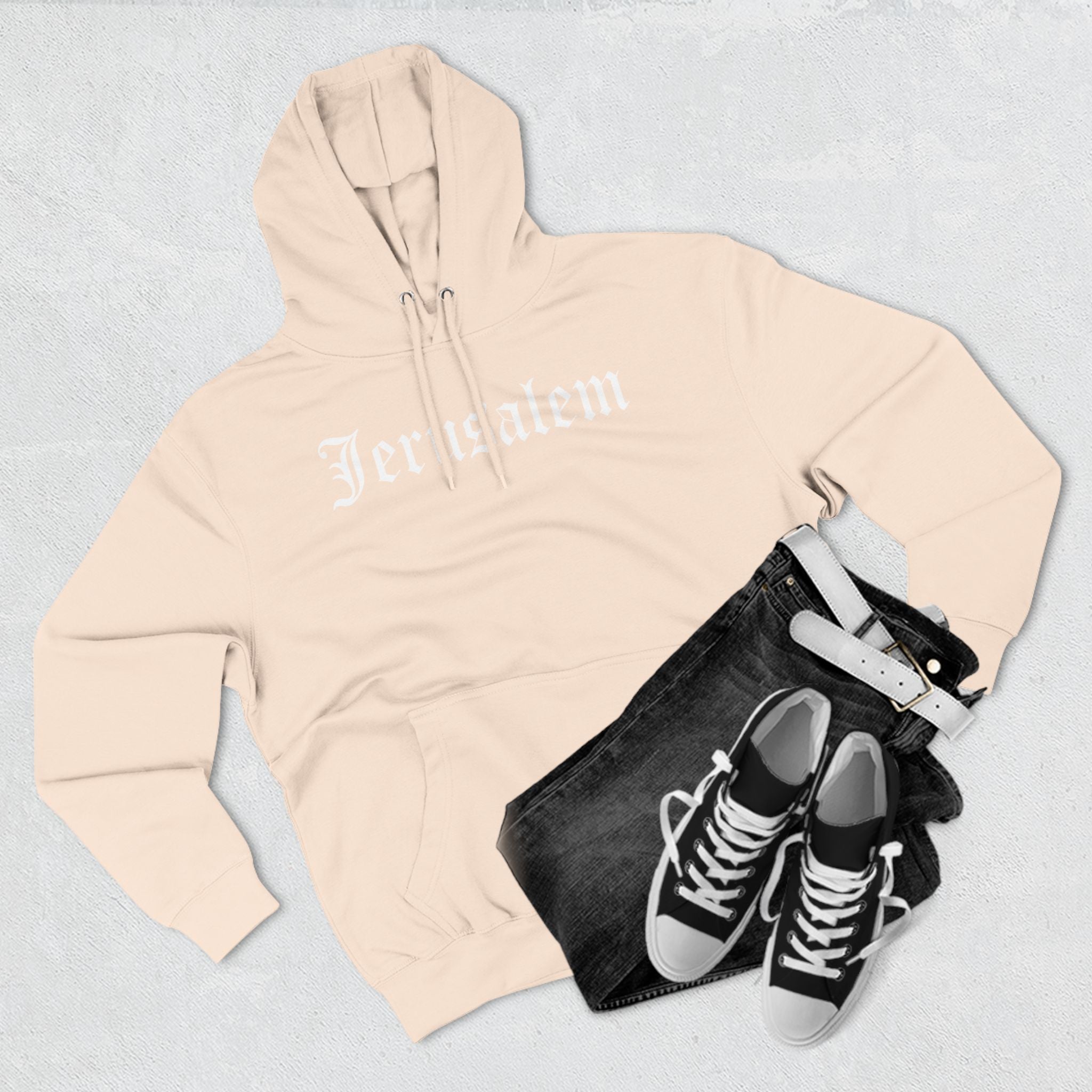 JERUSALEM OLD ENGLISH HOODIE