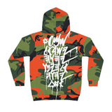 KIDS JERUSALEM HOODIE (ORANGE/GREEN CAMO)