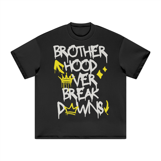 BROTHERHOOD OVER BREAKDOWNS HEAVYWEIGHT TEE (YELLOW)