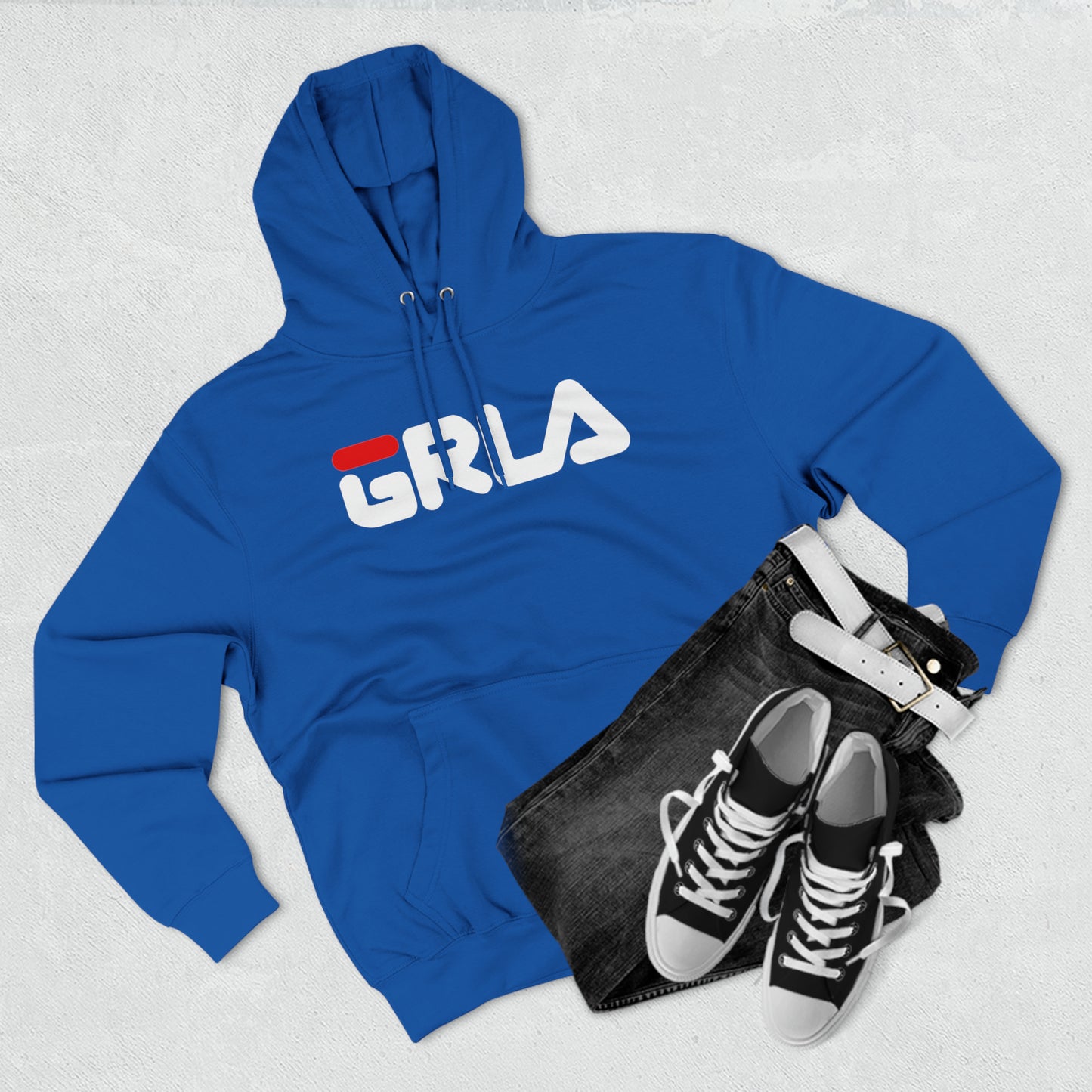 GRLA HOODIE (RED STRIPE)