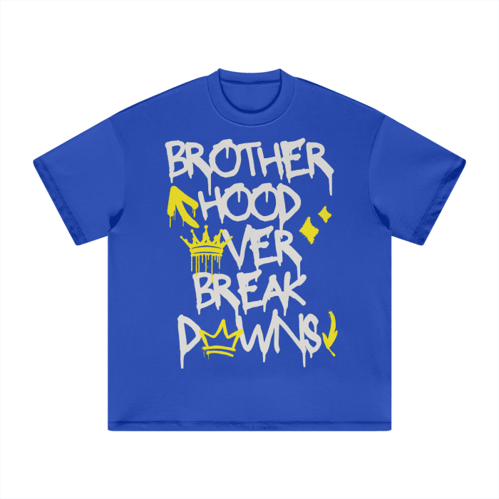 BROTHERHOOD OVER BREAKDOWNS HEAVYWEIGHT TEE (YELLOW)