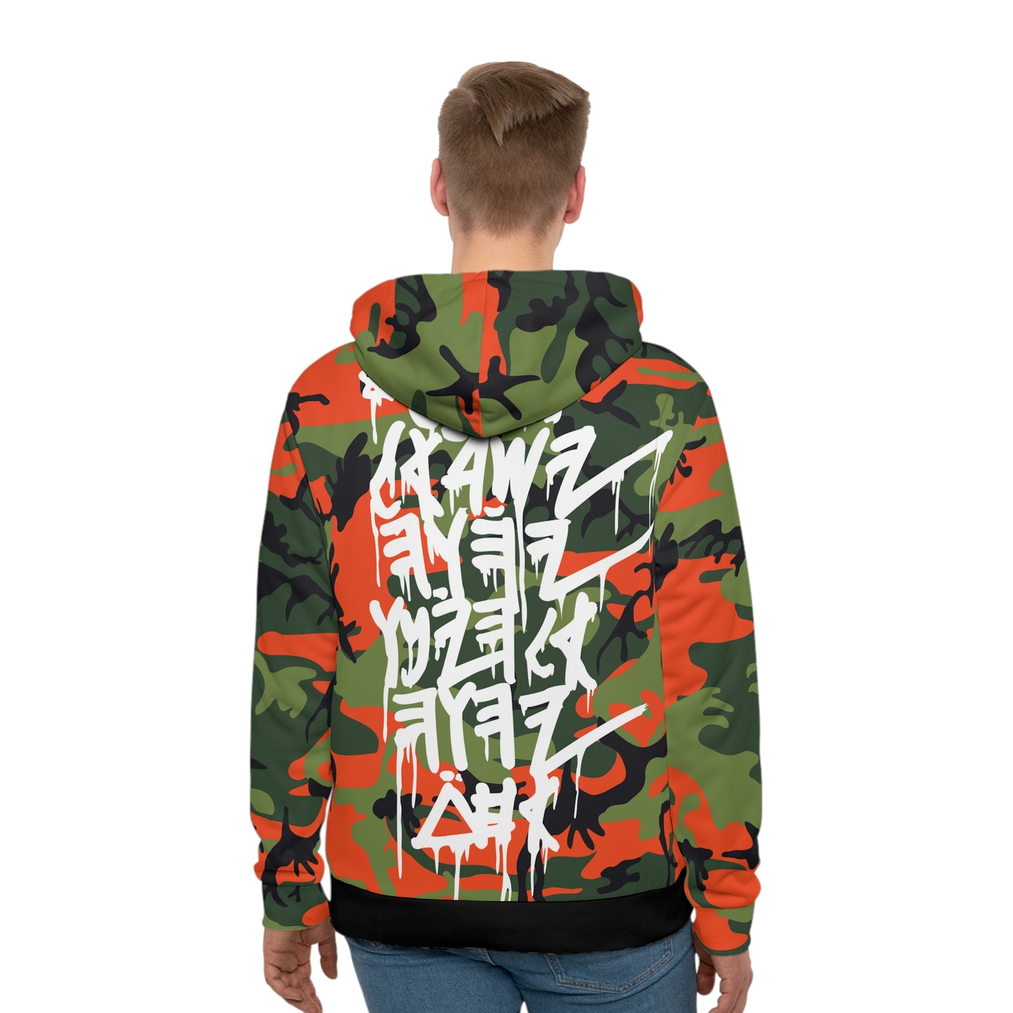 JERUSALEM HOODIE (ORANGE/GREEN CAMO)