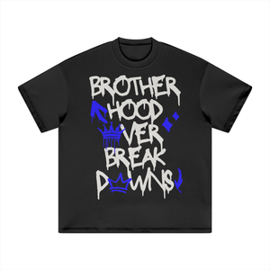 BROTHERHOOD OVER BREAKDOWNS HEAVYWEIGHT TEE (ROYAL)