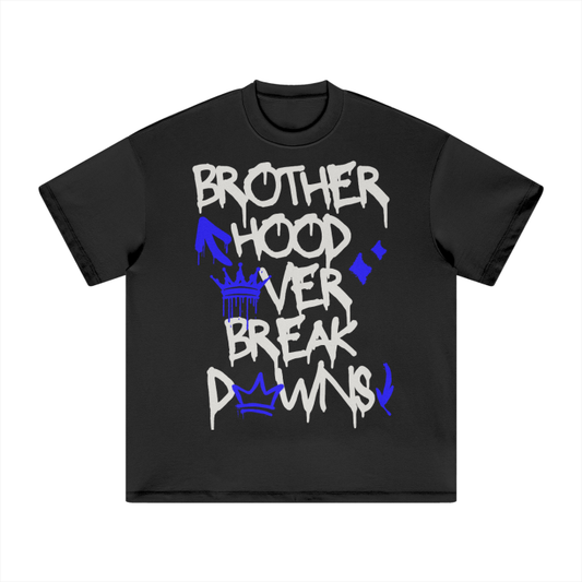 BROTHERHOOD OVER BREAKDOWNS HEAVYWEIGHT TEE (ROYAL)