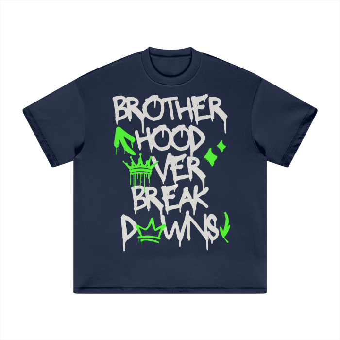 BROTHERHOOD OVER BREAKDOWNS HEAVYWEIGHT TEE (NEON)
