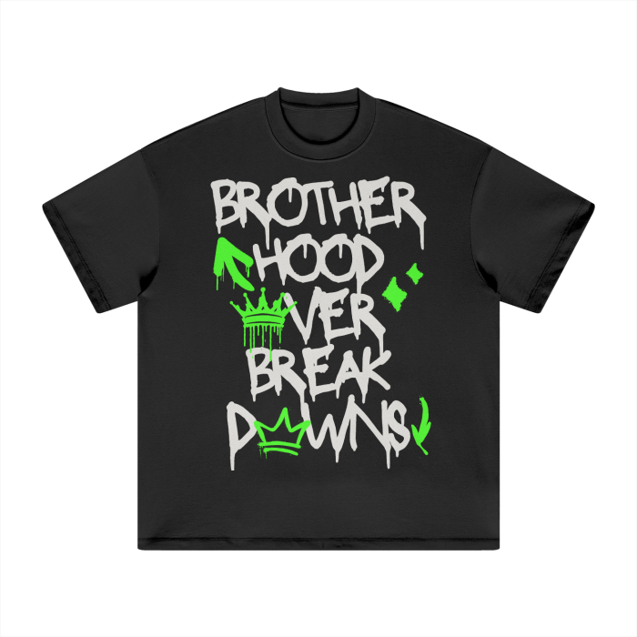 BROTHERHOOD OVER BREAKDOWNS HEAVYWEIGHT TEE (NEON)