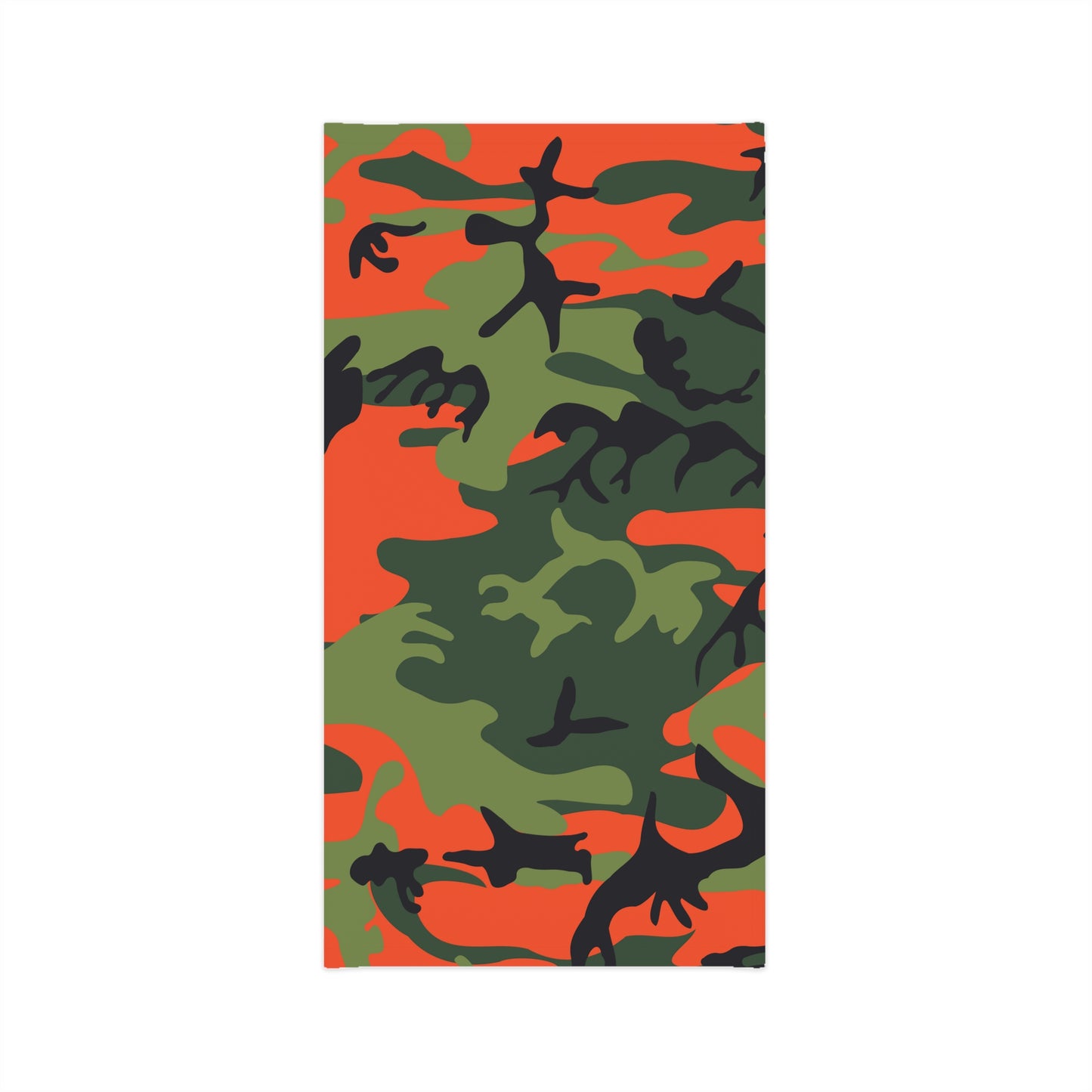 ORANGE GREEN CAMO FACE MASK
