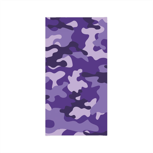 PURPLE CAMO FACE MASK