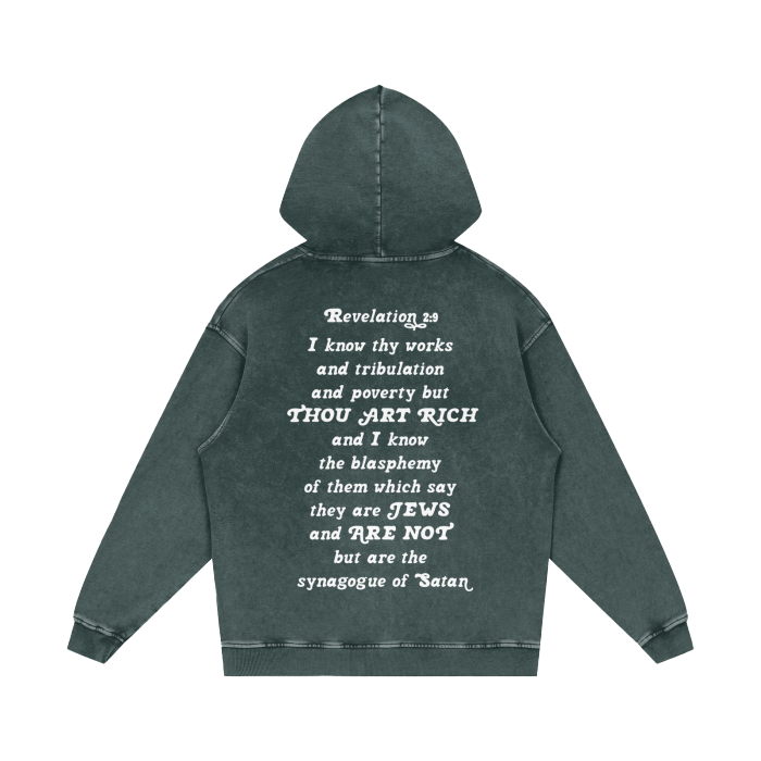 Thou Art Rich (Acid Wash Hoodie)