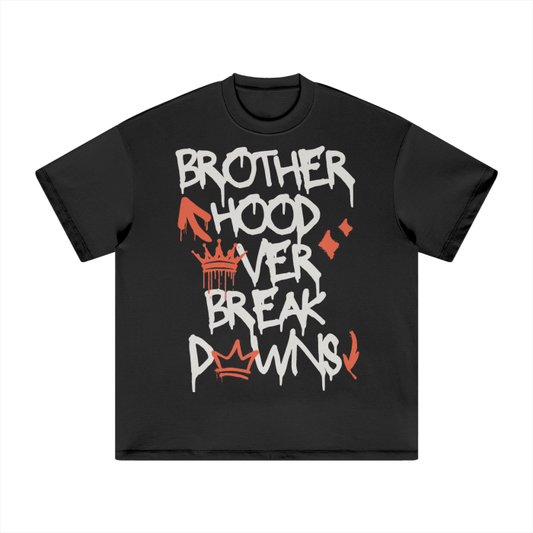 BROTHERHOOD OVER BREAKDOWNS HEAVYWEIGHT TEE (ORANGE)