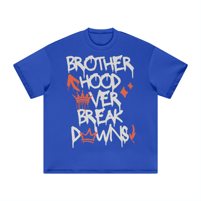 BROTHERHOOD OVER BREAKDOWNS HEAVYWEIGHT TEE (ORANGE)