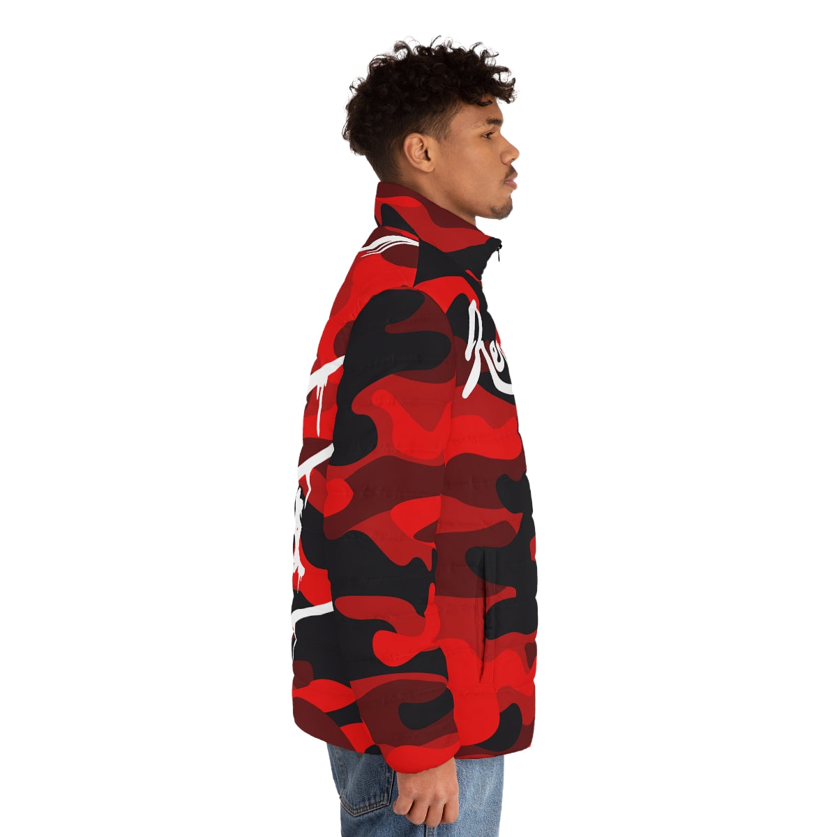 Jerusalem Puffer Jacket (Red Camo)