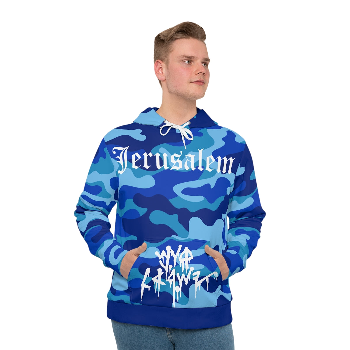 JERUSALEM HOODIE (BLUE CAMO)
