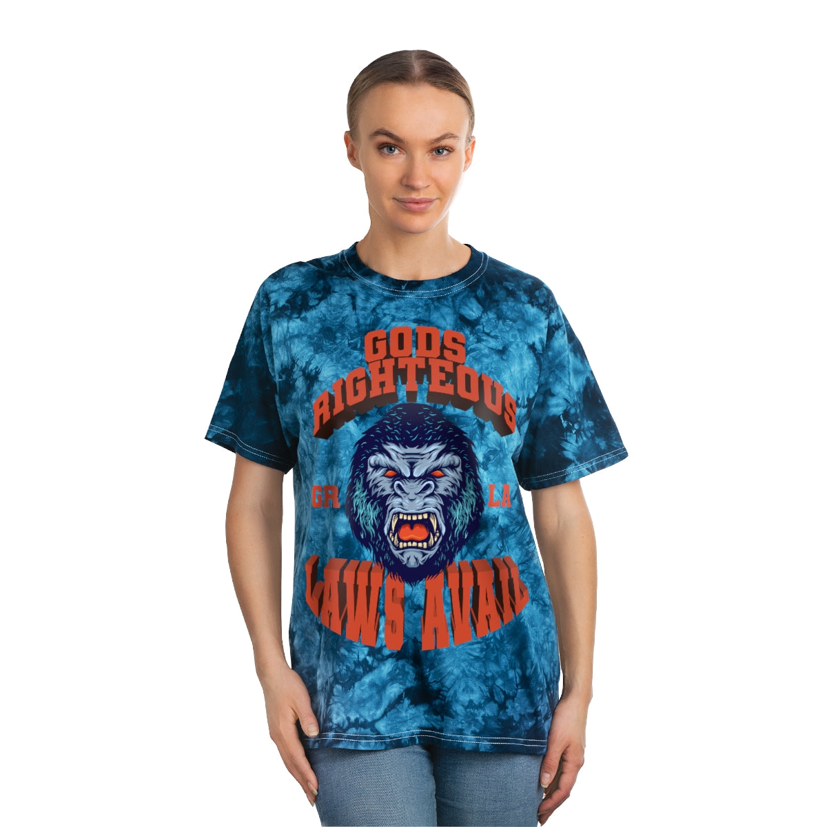 GODS RIGHTEOUS LAWS AVAIL TIE DYE TEE
