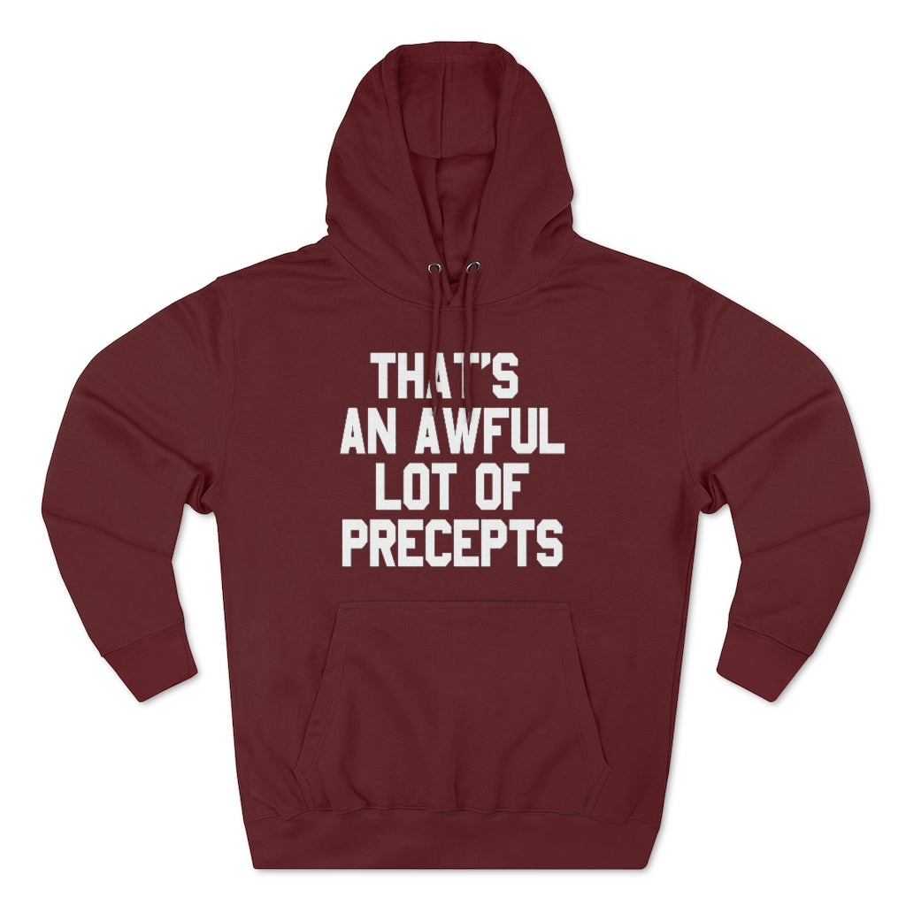 LOTTA PRECEPTS HOODIE (WHITE TXT)