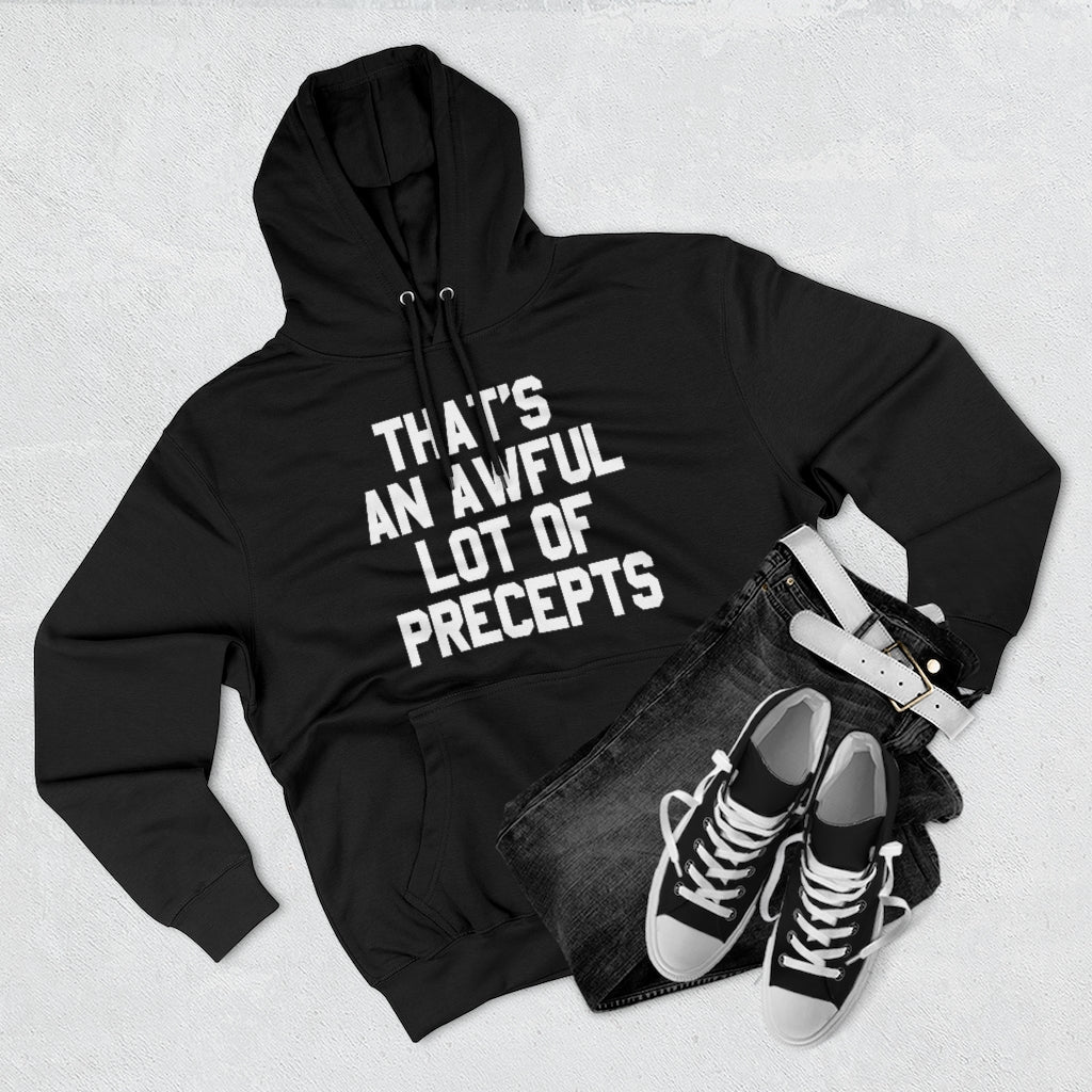LOTTA PRECEPTS HOODIE (WHITE TXT)