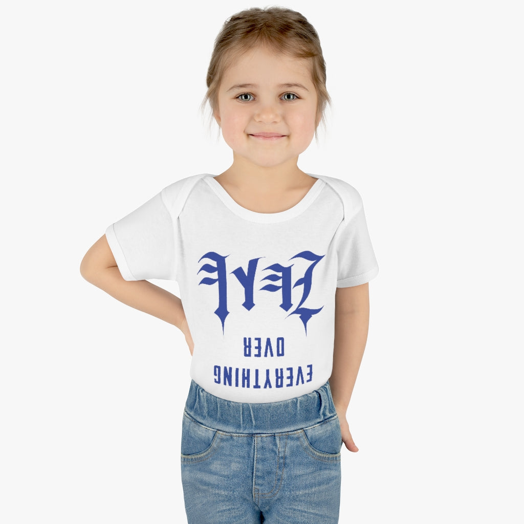 YAHAWAH OVER EVERYTHING BLUE BABY ONSIE