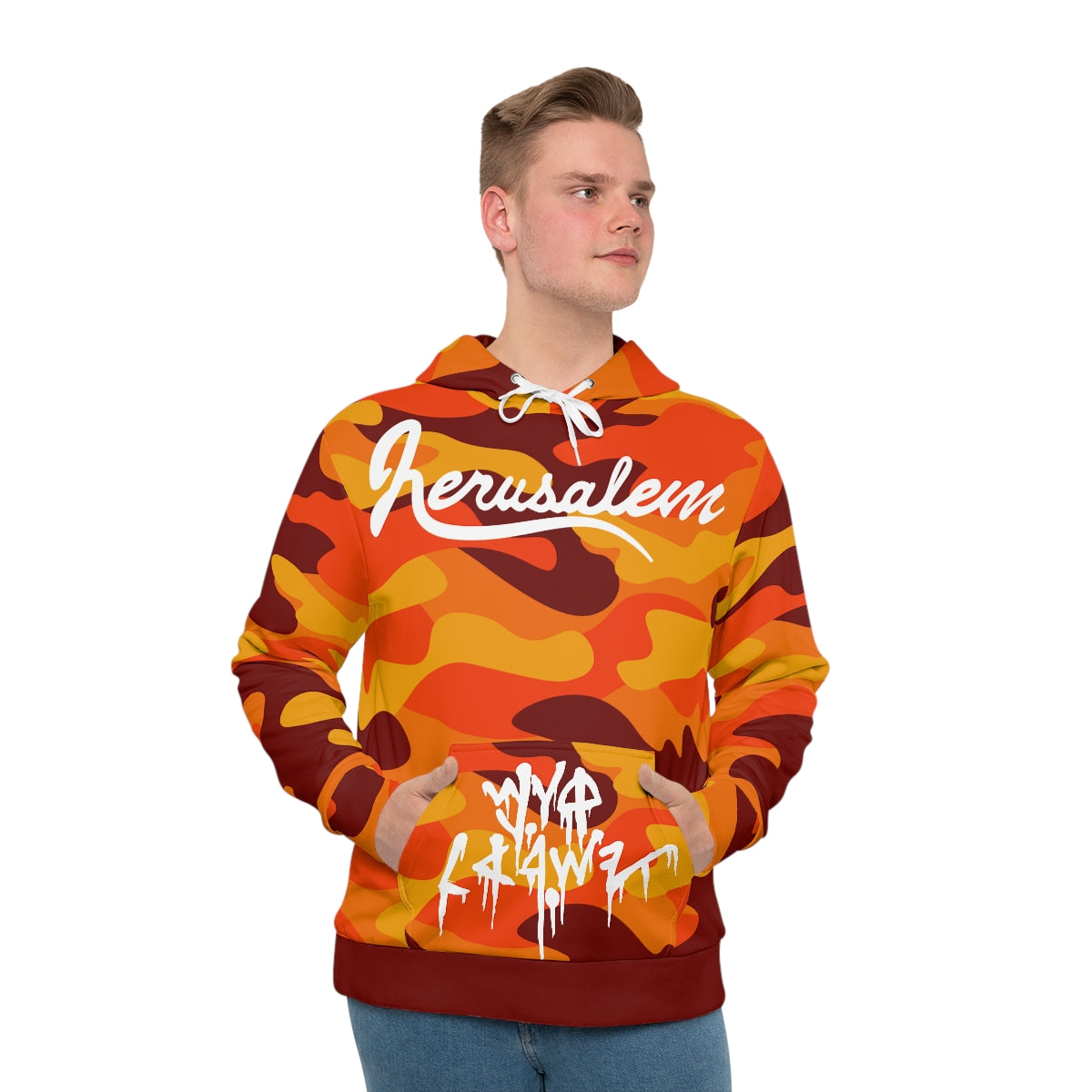 JERUSALEM HOODIE (ORANGE CAMO)