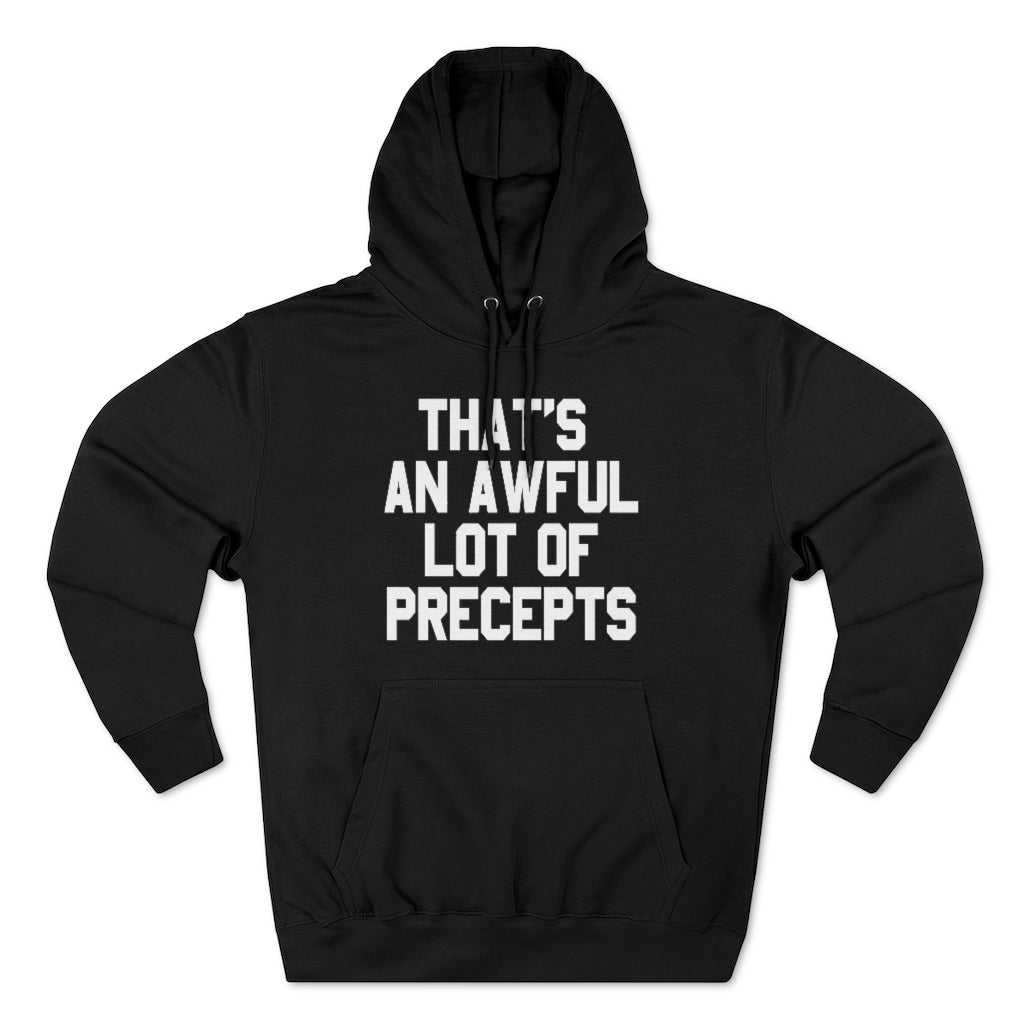 LOTTA PRECEPTS HOODIE (WHITE TXT)