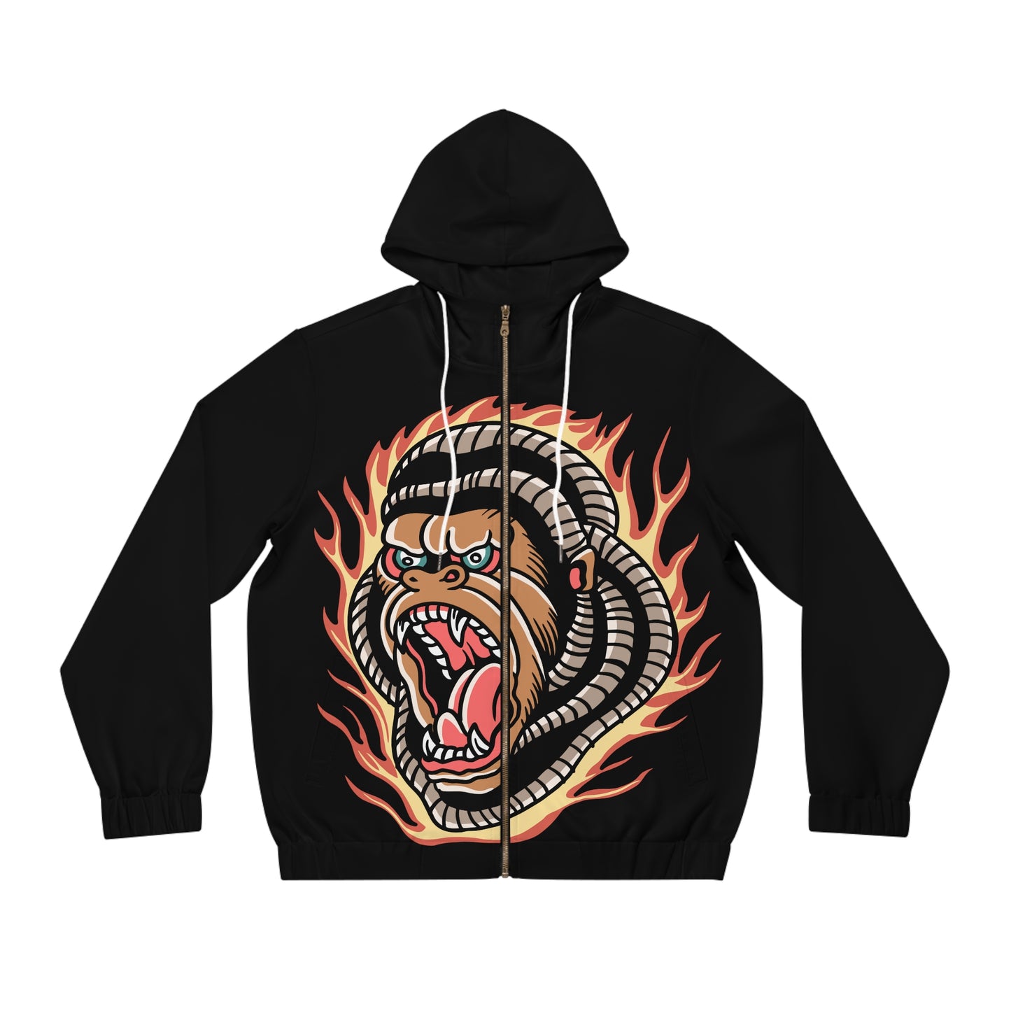 GRLA ON FIRE ZIP HOODIE