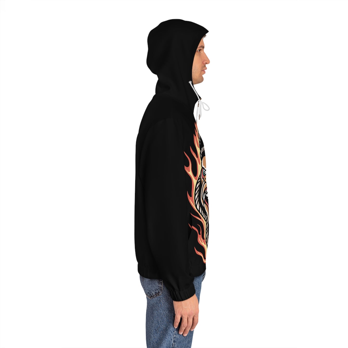 GRLA ON FIRE ZIP HOODIE