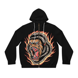 GRLA ON FIRE ZIP HOODIE